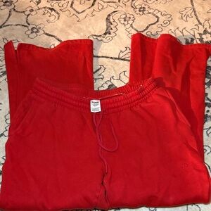 PINK Victoria's Secret Cherry Joggers